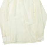 AXOTICS Mens Plain Shirt Yellow Long Sleeve L