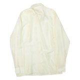 AXOTICS Mens Plain Shirt Yellow Long Sleeve L