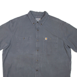 CARHARTT Mens Plain Shirt Grey 2XL