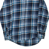 WRANGLER Mens Shirt Blue Check Long Sleeve M