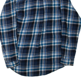 WRANGLER Mens Shirt Blue Check Long Sleeve M