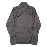 TED BAKER Endurance Mens Formal Shirt Grey Chevron Long Sleeve M