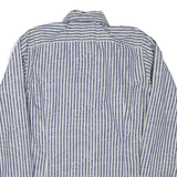 TED BAKER Mens Formal Shirt Blue Striped Long Sleeve M