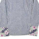 TED BAKER Mens Formal Shirt Blue Striped Long Sleeve M