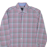 BOSS HUGO BOSS Slim Fit Mens Shirt Red Check Long Sleeve S