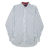 TOMMY HILFIGER Mens Plain Shirt Blue Striped Long Sleeve M