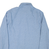 CALVIN KLEIN Slim Fit Stretch Mens Shirt Blue Long Sleeve XL