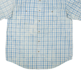 WRANGLER Mens Shirt Blue Check 2XL