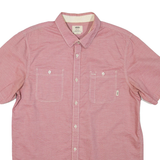 VANS Mens Shirt Red Striped M
