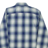 WRANGLER Mens Shirt Blue Check Long Sleeve M