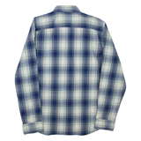 WRANGLER Mens Shirt Blue Check Long Sleeve M