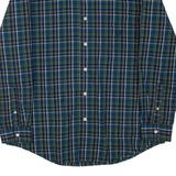 CHAPS Mens Shirt Green Check Long Sleeve L