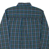 CHAPS Mens Shirt Green Check Long Sleeve L