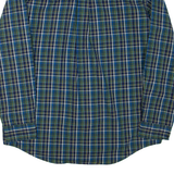CHAPS Mens Shirt Green Check Long Sleeve L