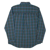 CHAPS Mens Shirt Green Check Long Sleeve L