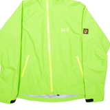 JACK WOLFSKIN Womens Rain Coat Green Hooded L