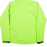 JACK WOLFSKIN Womens Rain Coat Green Hooded L