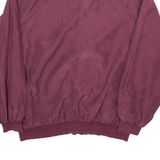 Mens Bomber Jacket Maroon L