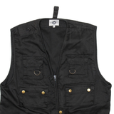 ARMY TEX Utility Mens Military Gilet Black M