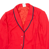 FRANKENWALDER Womens Blazer Jacket Red M