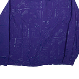 DERIK Mens Coach Jacket Purple Crazy Pattern M