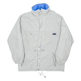 SKIN Mens Parka Coat Grey Hooded M