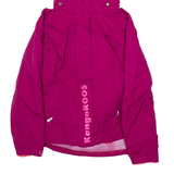 KANGAROOS Womens Rain Coat Purple Hooded M