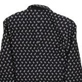 BUGATTI Womens Overcoat Jacket Black Wool Floral M