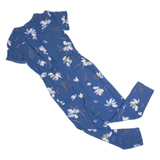 FAT FACE Womens Jumpsuit Blue Floral Straight UK 6