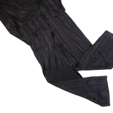 & OTHER STORIES Womens Jumpsuit Black Striped Wide-Leg S