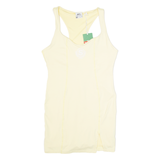 SLAZENGER Dress Overlay Womens Playsuit Yellow Skinny UK 10