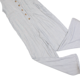 HOLLISTER Womens Jumpsuit Grey Striped Straight S