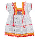 Womens Printed Blouse Black Crazy Pattern XS