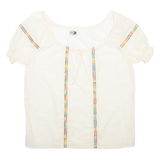 WELTE Womens Blouse Cream M