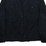 CROSSGRADE Womens Shirt Black V-Neck Long Sleeve M