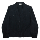 CROSSGRADE Womens Shirt Black V-Neck Long Sleeve M