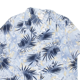 TRADITION Womens Printed Shirt Blue Collared 90s Silk Floral M