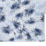 TRADITION Womens Printed Shirt Blue Collared 90s Silk Floral M