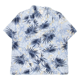 TRADITION Womens Printed Shirt Blue Collared 90s Silk Floral M