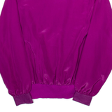 JAMBOREE Womens Shirt Purple Collared Long Sleeve Faux Silk M