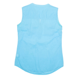 Womens Vest Blue V-Neck Sleeveless M
