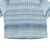 KORET Womens Printed Blouse Blue Crazy Pattern L