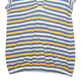 LACOSTE Womens Printed Blouse Blue Collared Striped M