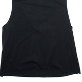 BLIND DATE Womens Printed Vest Black Sleeveless M