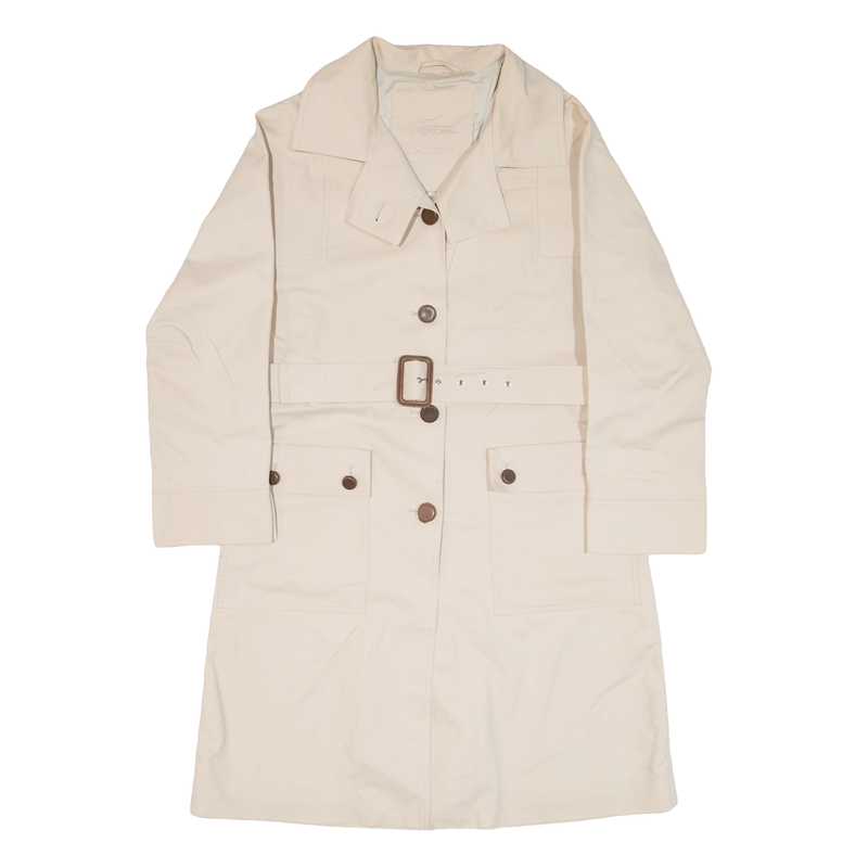 LACOSTE Womens Trench Coat Beige S