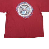 LA SOBIKA Mens T-Shirt Maroon XL