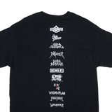 GILDAN Mens Band T-Shirt Black L