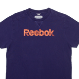 REEBOK Mens T-Shirt Purple S