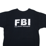 GILDAN FBI Mens T-Shirt Black XL