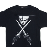 V For Vendetta Mens T-Shirt Black XXS